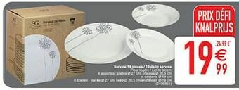 Cora Service 18 pièces - 18-delig servies aanbieding