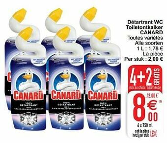 Cora Détartrant wc toiletontkalker canard aanbieding