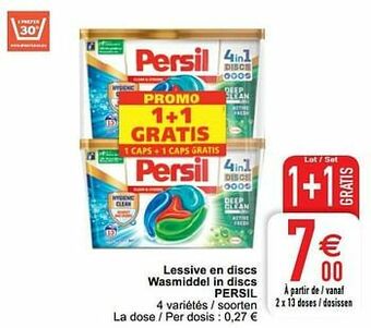Cora Lessive en discs wasmiddel in discs persil aanbieding