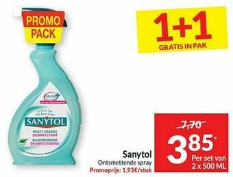 Intermarché Sanytol ontsmettende spray aanbieding