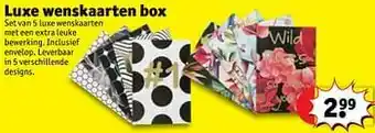 Kruidvat Luxe wenskaarten box aanbieding