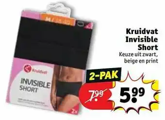 Kruidvat Kruidvat invisible short aanbieding