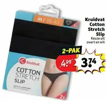 Kruidvat Kruidvat cotton stretch slip aanbieding