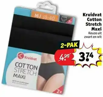 Kruidvat Kruidvat cotton stretch maxi aanbieding