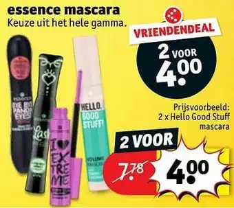 Kruidvat Hello good stuff mascara aanbieding