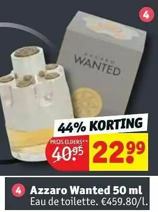 Kruidvat Azzaro wanted edt aanbieding