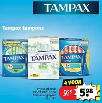 Kruidvat Soft like cotton normal singlepack aanbieding