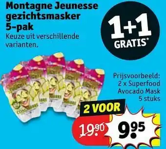 Kruidvat Superfood avocado mask aanbieding