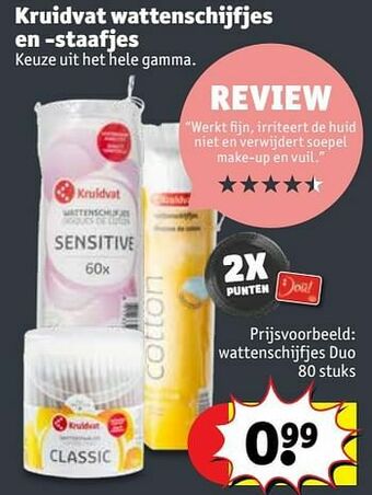 Kruidvat Wattenschijfjes duo aanbieding