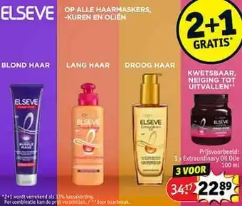 Kruidvat Extraordinary oil olie aanbieding