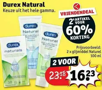Kruidvat Glijmiddel naturel aanbieding