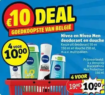 Kruidvat Deospray black+white max protection aanbieding