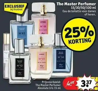 Kruidvat The master perfumer absolute iris aanbieding