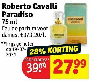 Kruidvat Roberto cavalli paradiso edp aanbieding