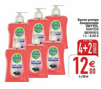 Cora Savon pompe zeeppompje dettol winter berries aanbieding