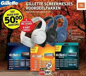 Kruidvat Fusion 20 mesjes + gratis koptelefoon aanbieding