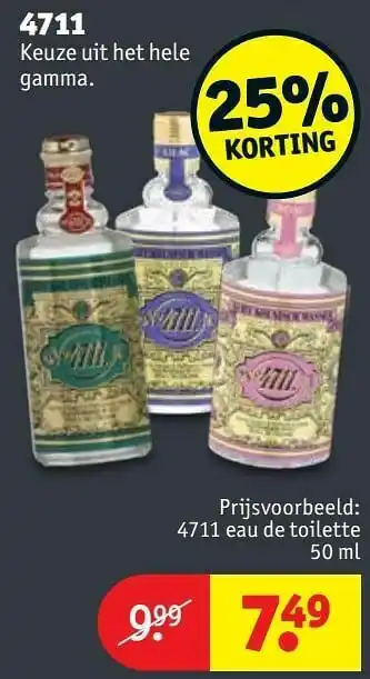 Kruidvat 4711 eau de toilette aanbieding
