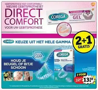 Kruidvat Comfort gel + beugels + bitjes reiniger aanbieding