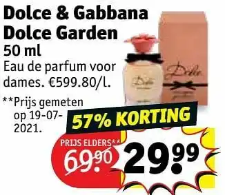 Kruidvat Dolce + gabbana dolce garden edp aanbieding