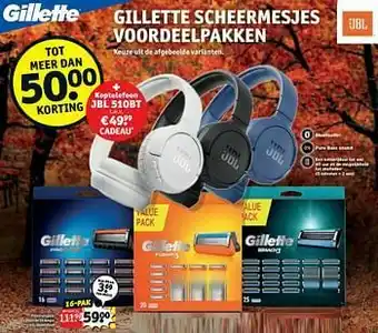 Kruidvat Proglide 16 mesjes + gratis koptelefoon aanbieding