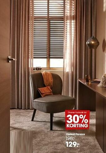 Kwantum Fauteuil florence aanbieding