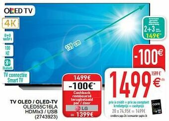 Cora Lg tv oled - oled-tv oled55c16la aanbieding