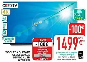 Cora Lg tv oled - oled-tv oled55c16la hdmix3 - usb aanbieding