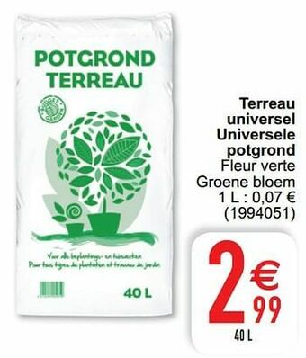 Cora Terreau universel universele potgrond aanbieding