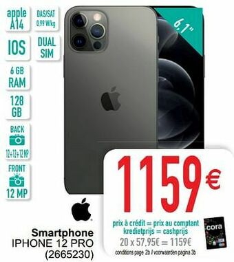 Cora Apple smartphone iphone 12 pro aanbieding