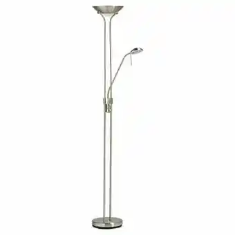 Kwantum Vloerlamp Duoless Led Nikkel aanbieding