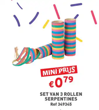Trafic SET VAN 3 ROLLEN SERPENTINES Ref 349345 aanbieding