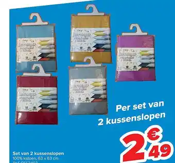 Set Van 2 Kussenslopen