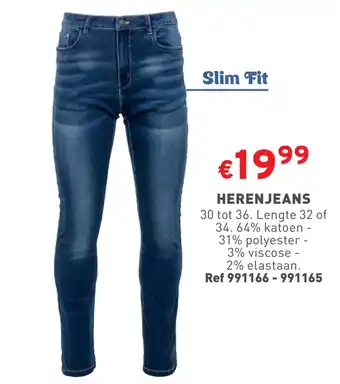 Slim Fit HERENJEANS 30 tot 36, Lengte 32 of 34