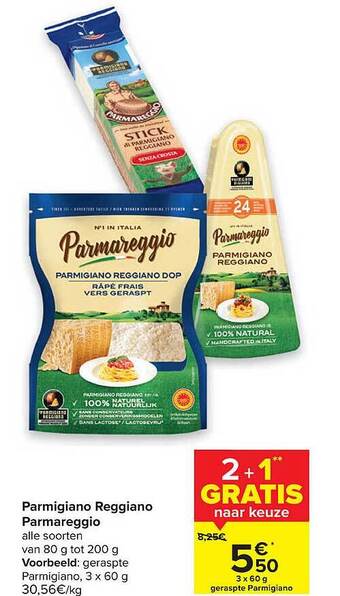 Carrefour Parmigiano Reggiano Parmareggio aanbieding