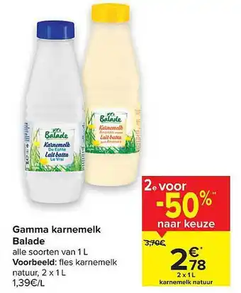 Carrefour Gamma Karnemelk Balade aanbieding
