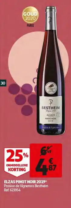 Auchan Elzas Pinot Noir 2019 aanbieding