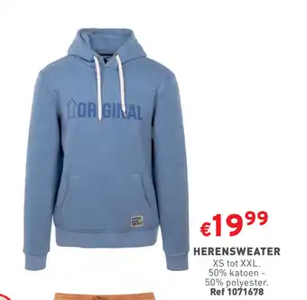 Trafic HERENSWEATER XS tot XXL aanbieding