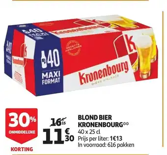Blond Bier Kronenbourg