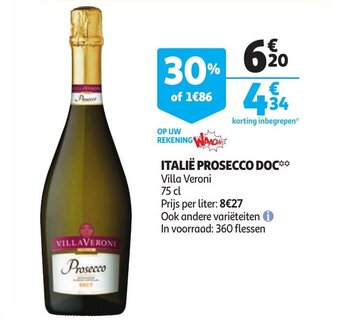 Auchan Italie Prosecco Doc aanbieding