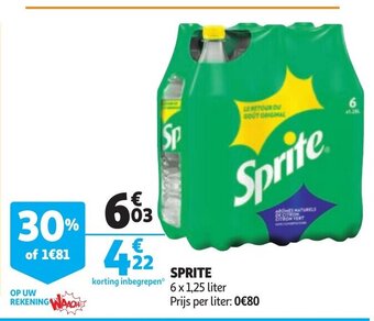 Auchan Sprite aanbieding
