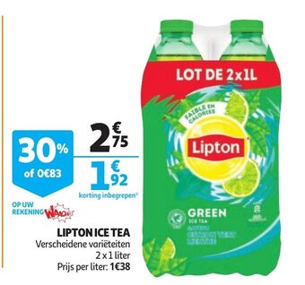 Auchan Lipton Ice Tea aanbieding