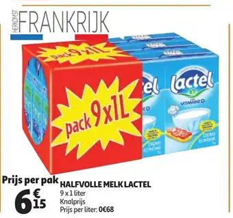 Auchan Halfvolle Melk Lactel aanbieding