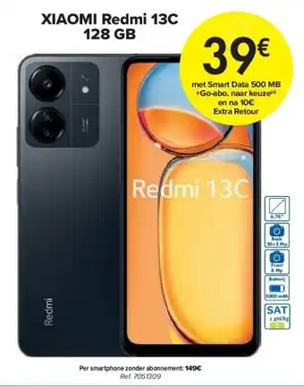 Carrefour XIAOMI Redmi 13C 128 GB aanbieding