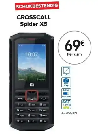 Carrefour CROSSCALL Spider X5 aanbieding