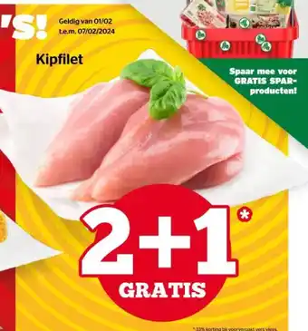 Spar Kipfilet aanbieding