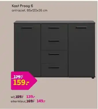 Leen Bakker Kast Praag 6 aanbieding