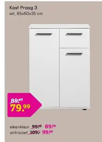 Leen Bakker Kast Praag 3 aanbieding