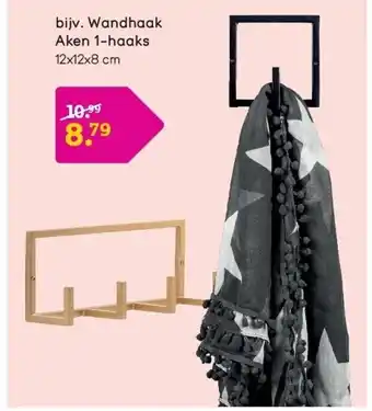 Leen Bakker Wandhaak Aken 1-haaks aanbieding