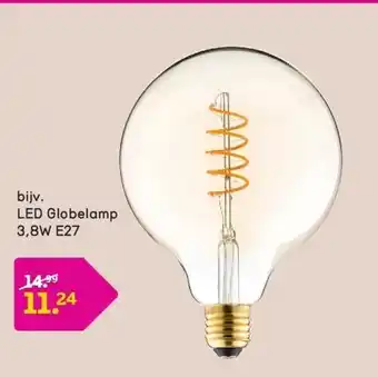 Leen Bakker LED Globelamp 3,8W E27 aanbieding