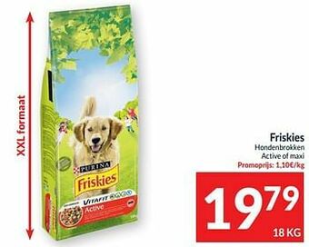 Friskies hondenbrokken active of maxi